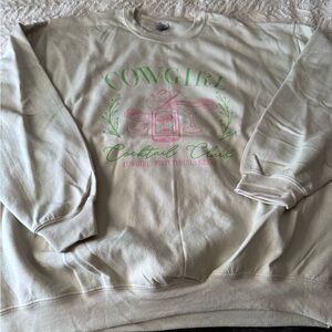 Cowgirl Cocktail Club Cream Sweatshirt